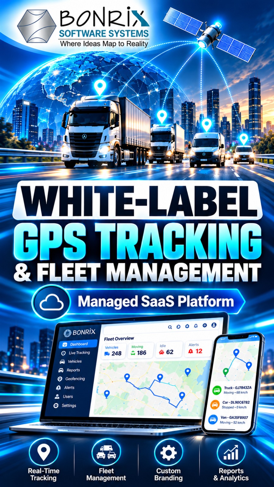 BONRIX WHITE-LABEL GPS TRACKING & FLEET MANAGEMENT SOLUTIONS