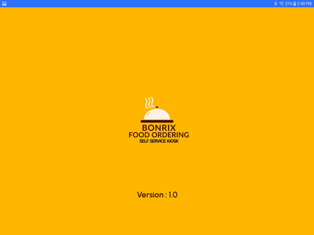Bonrix Food Ordering Cloud-Based Self-Service Kiosk Horizontal Screen Screenshot 1