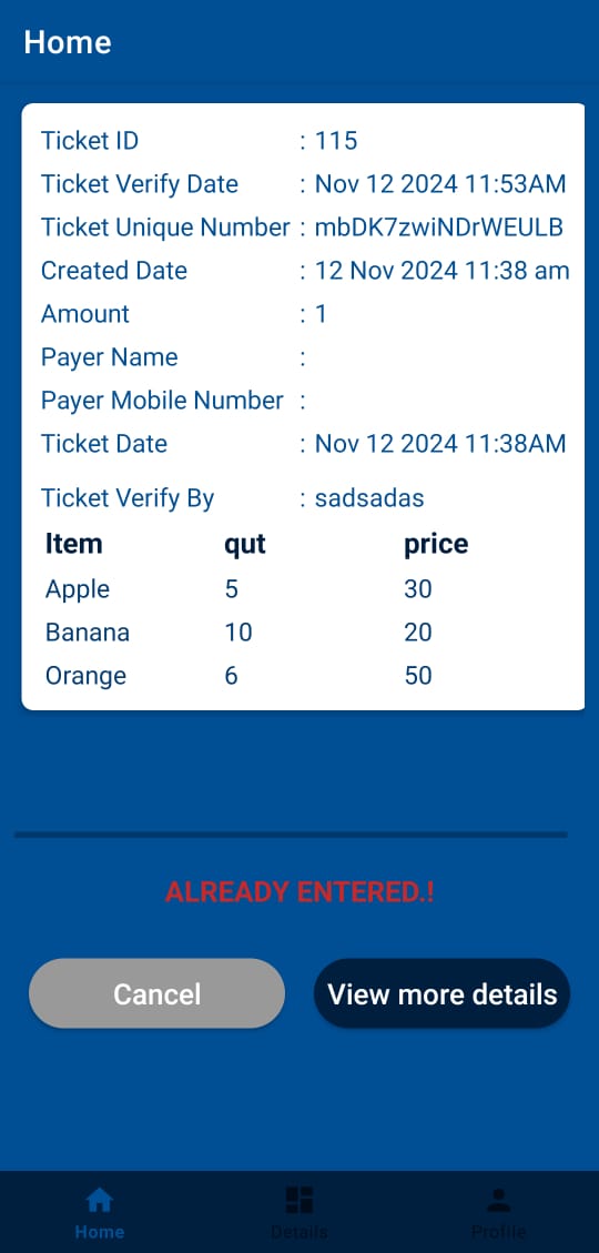 Ticket Verification with Bonrix’s Cloud-Based Kiosk Ticket Checker App Screenshot 4