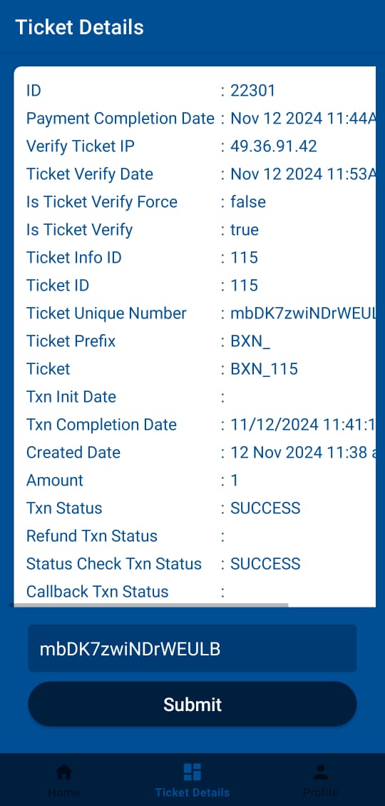 Ticket Verification with Bonrix’s Cloud-Based Kiosk Ticket Checker App Screenshot 5
