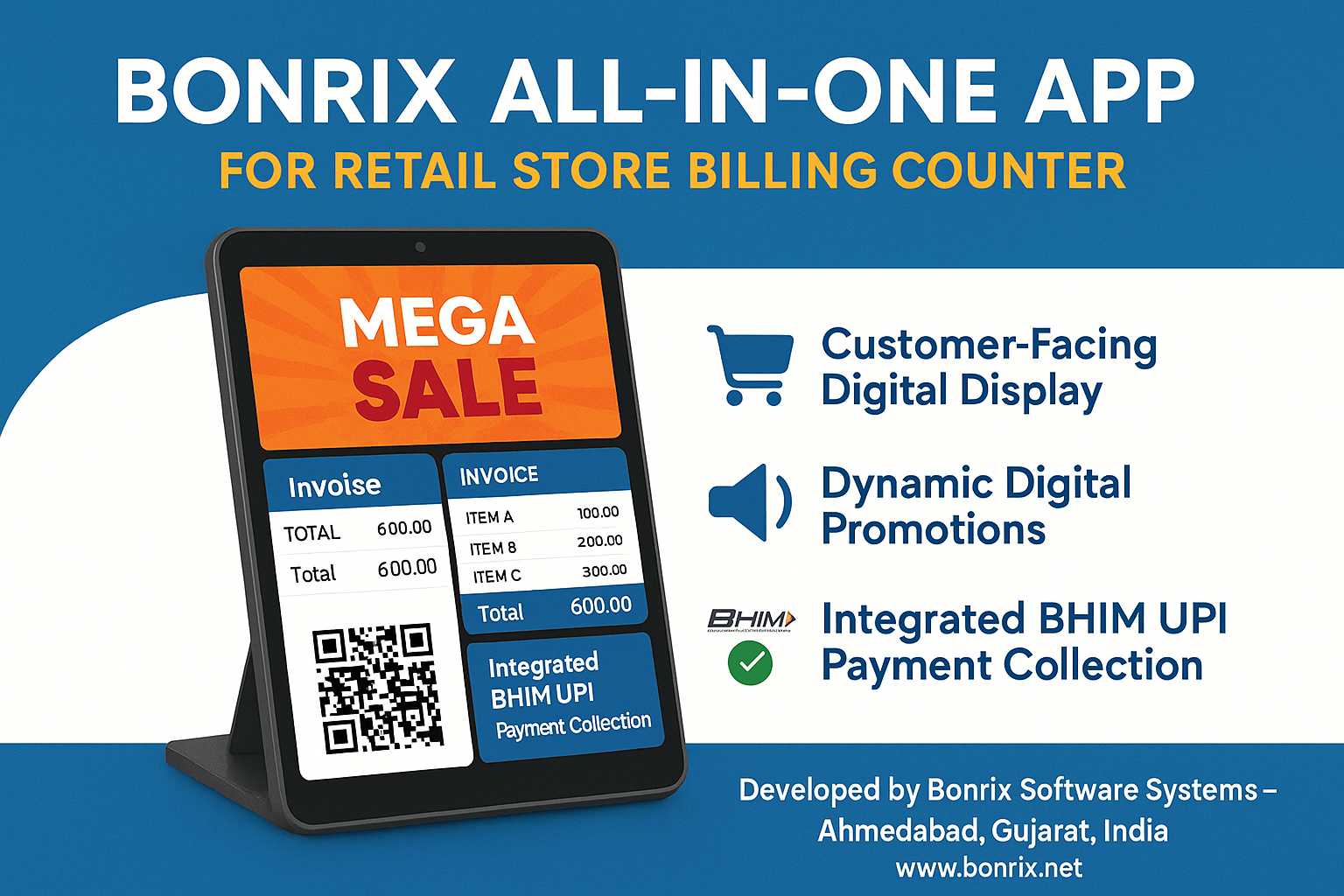 Bonrix All-in-One Retail Store Billing Counter Display android app