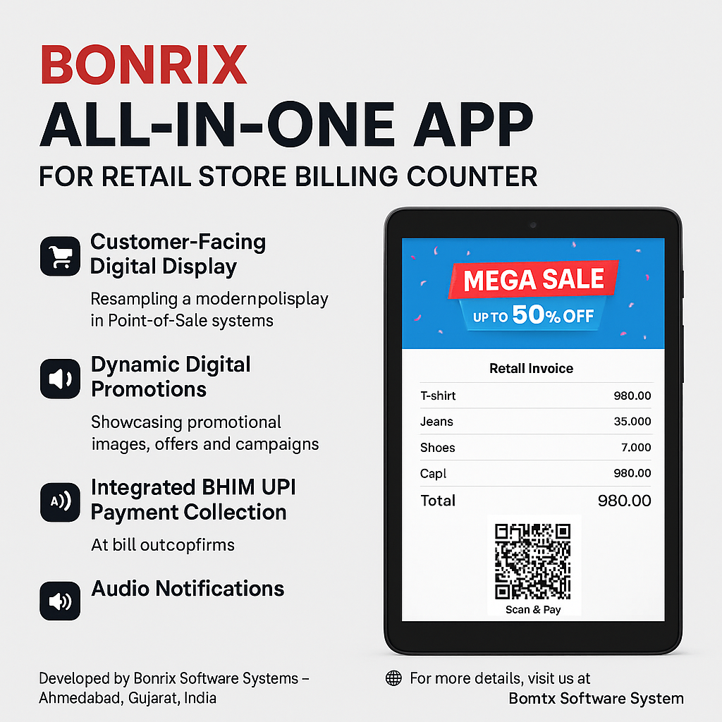 Bonrix All-in-One Retail Store Billing Counter Display android app