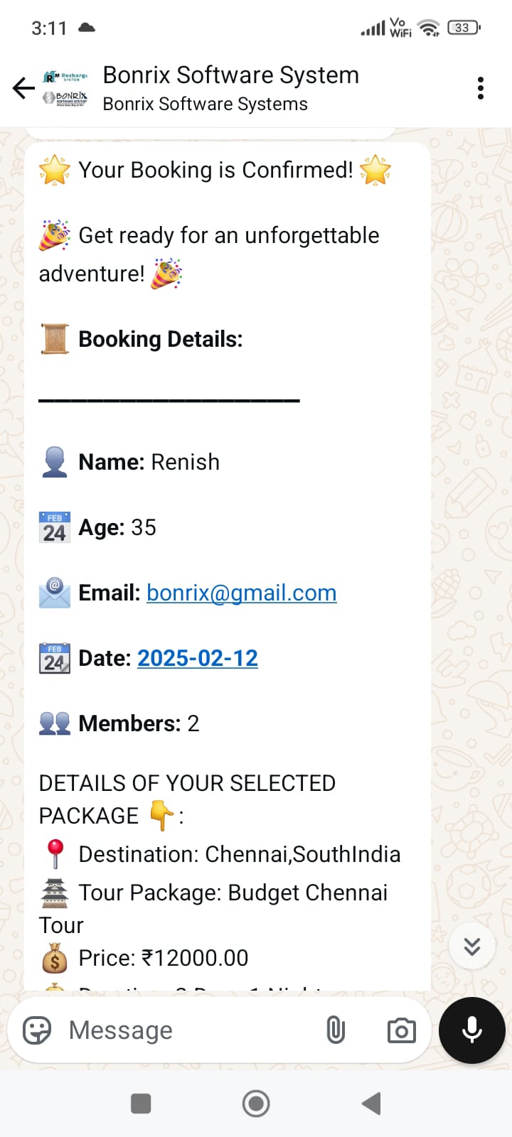 Tour Booking Flow Screenshot 9