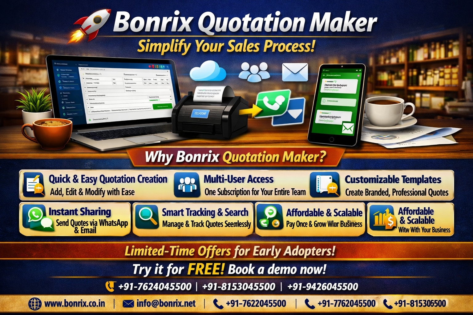 Bonrix Cloud-Based Quotation Maker Solution